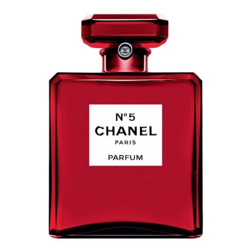 The famous perfume N ° 5 is adorned with red!